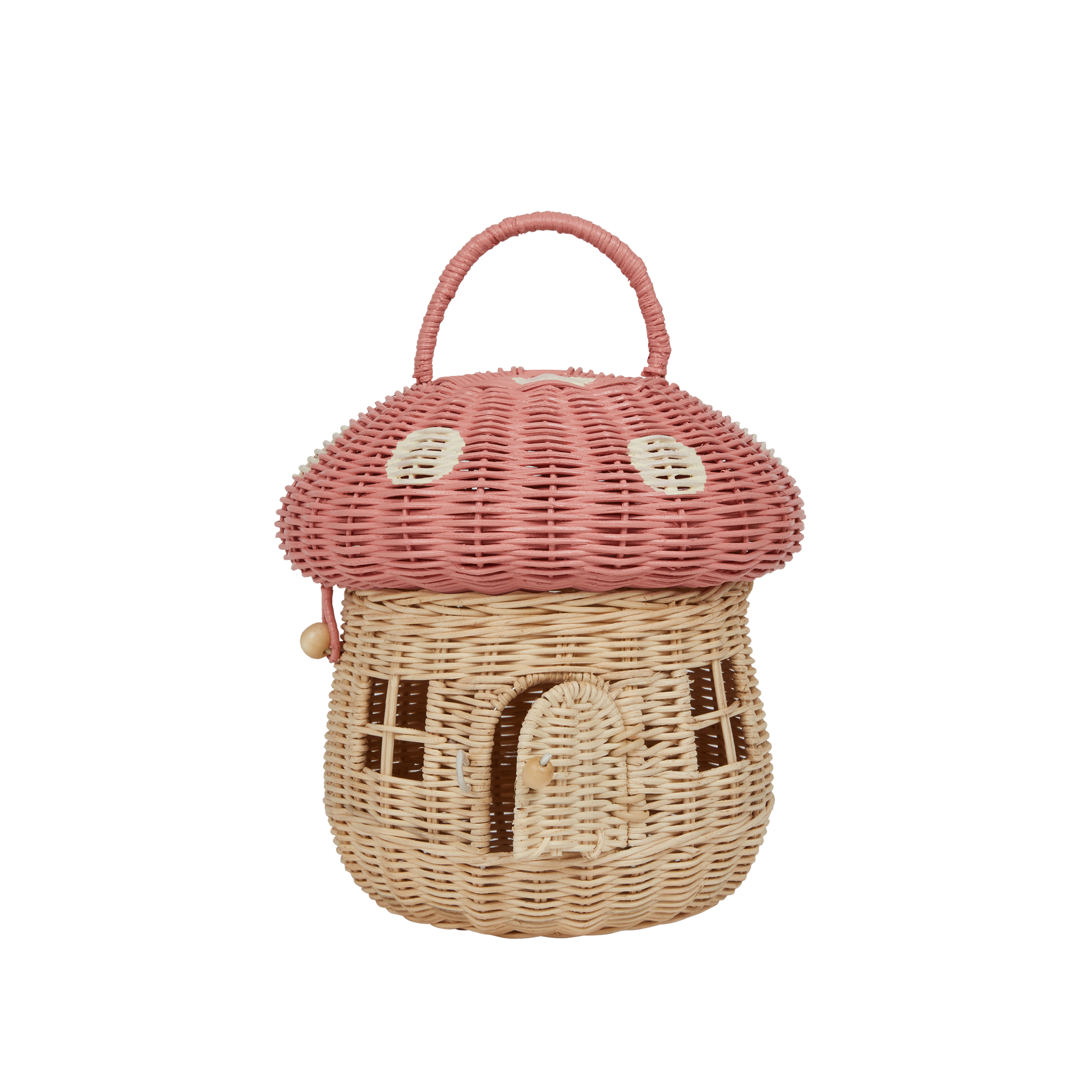 Rattan Mushroom Basket - Musk