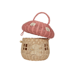 Rattan Mushroom Basket - Musk