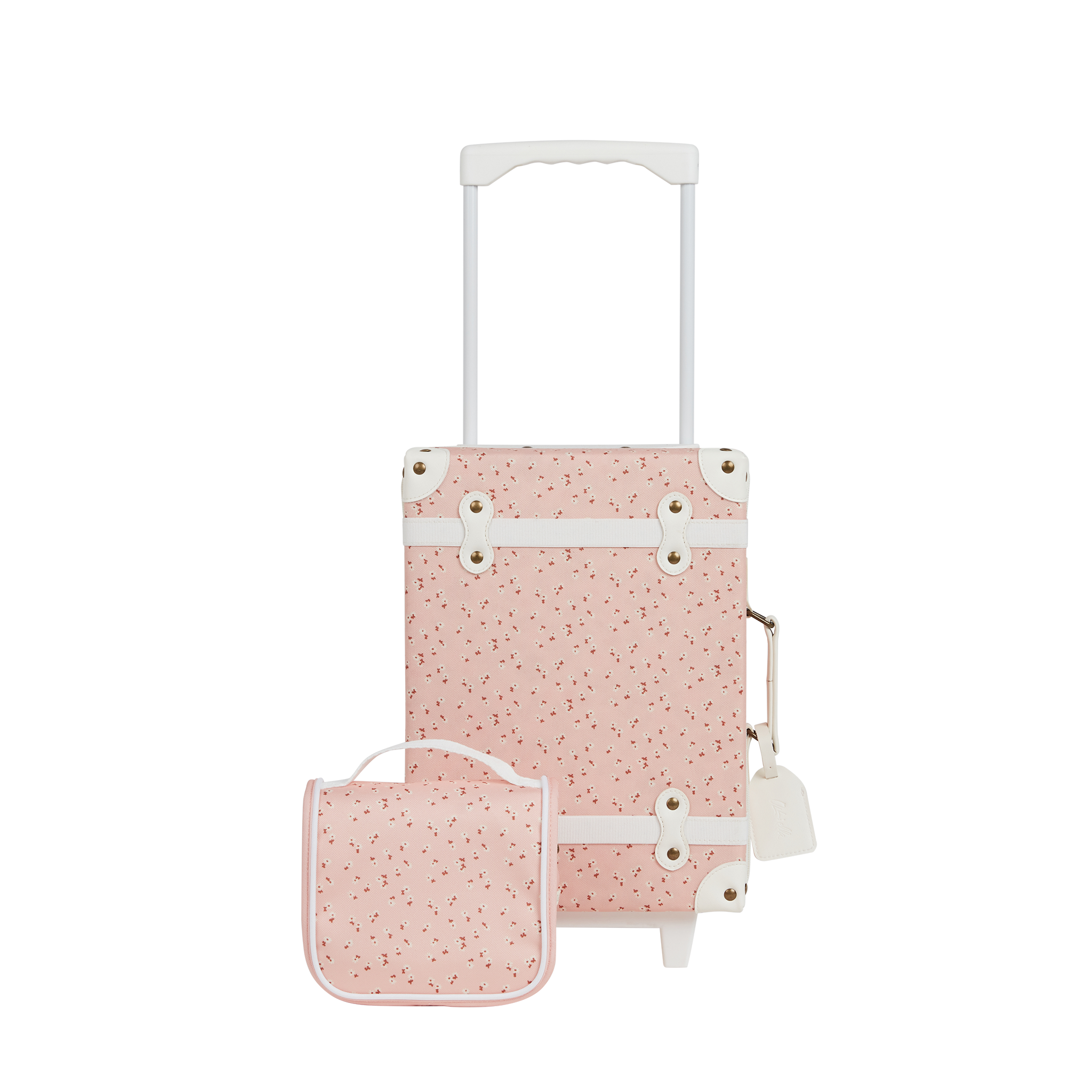 Olli Ella See-ya Wash Bag - Pink Daisies