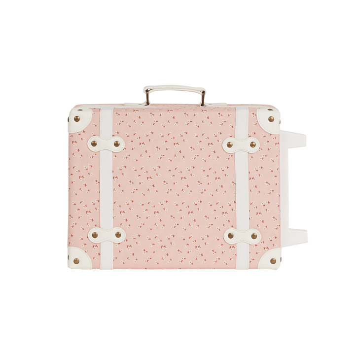 Olli Ella See-ya Suitcase - Pink Daisies