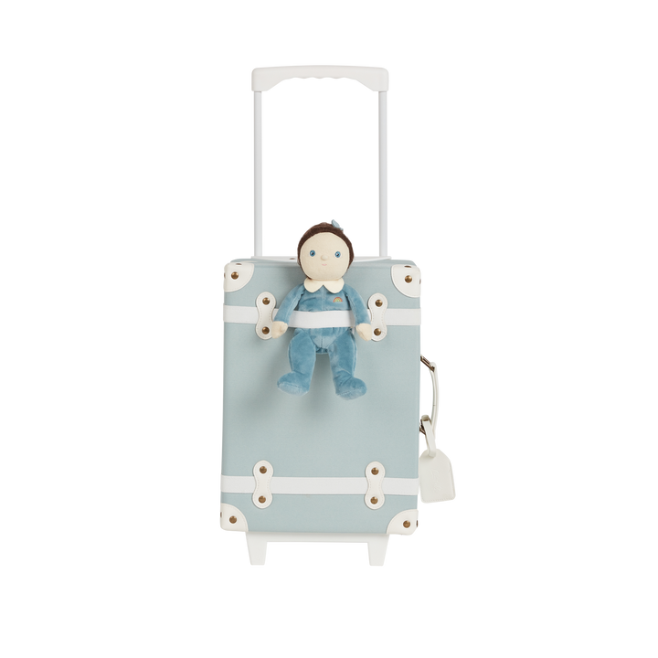 Olli Ella See-ya Suitcase - Steel Blue