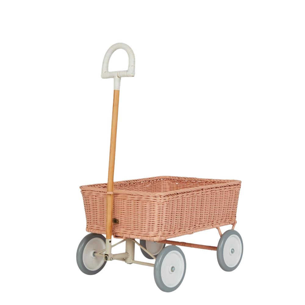 Rattan Wonder Wagon - Rose