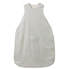 Organic Cotton & Merino Sleeping Bag - Grey Marl Stripe