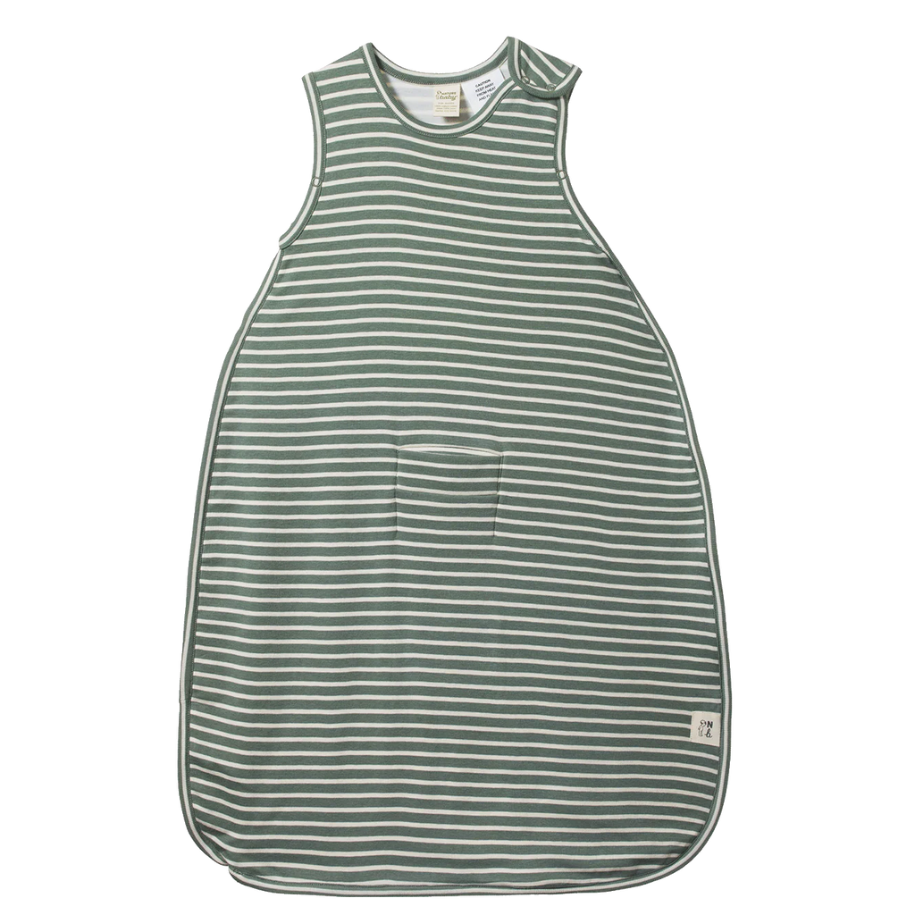 Organic Cotton Sleeping Bag - Nettle Twin Stripe