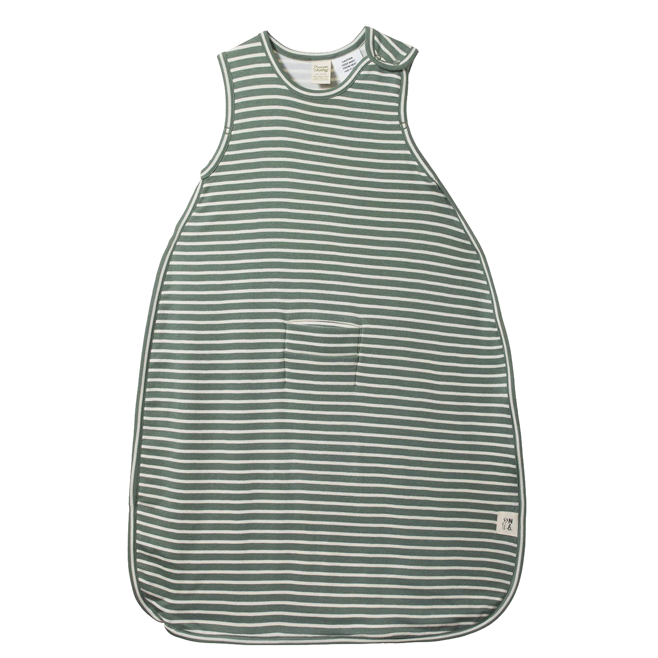 Organic Cotton Sleeping Bag - Nettle Twin Stripe