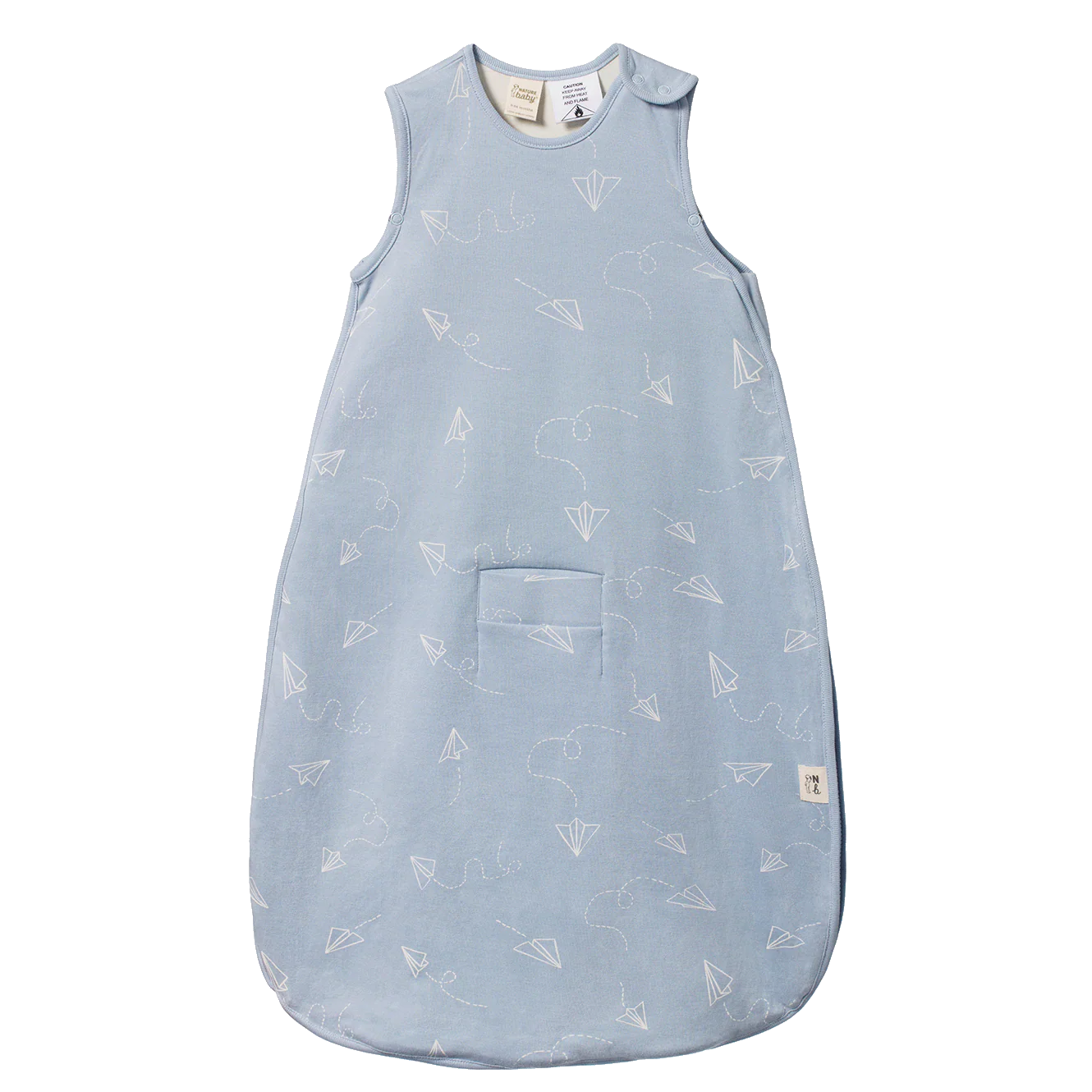 Organic Cotton Sleeping Bag - Paper Planes Print