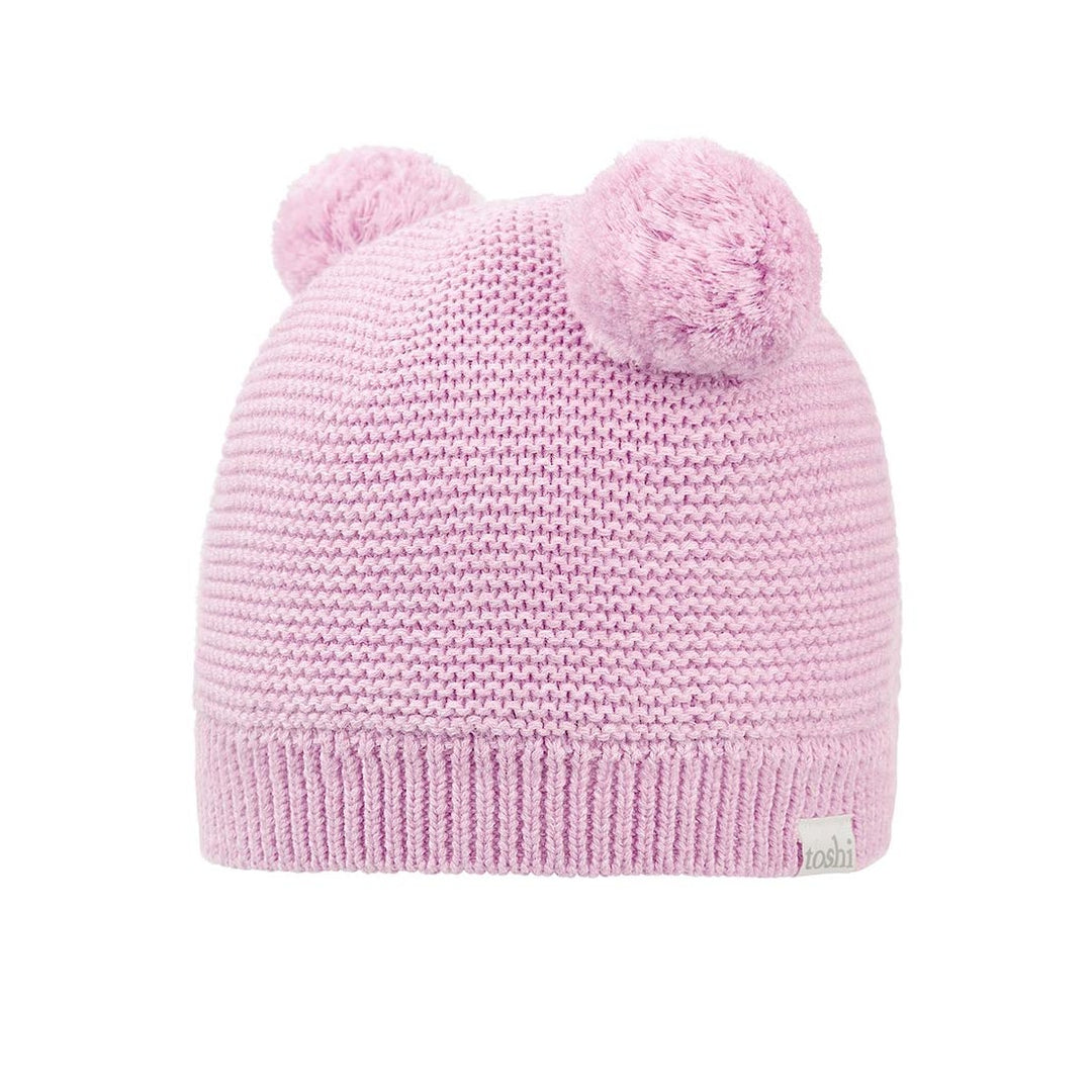 Toshi Organic Beanie - Snowy / Lavender