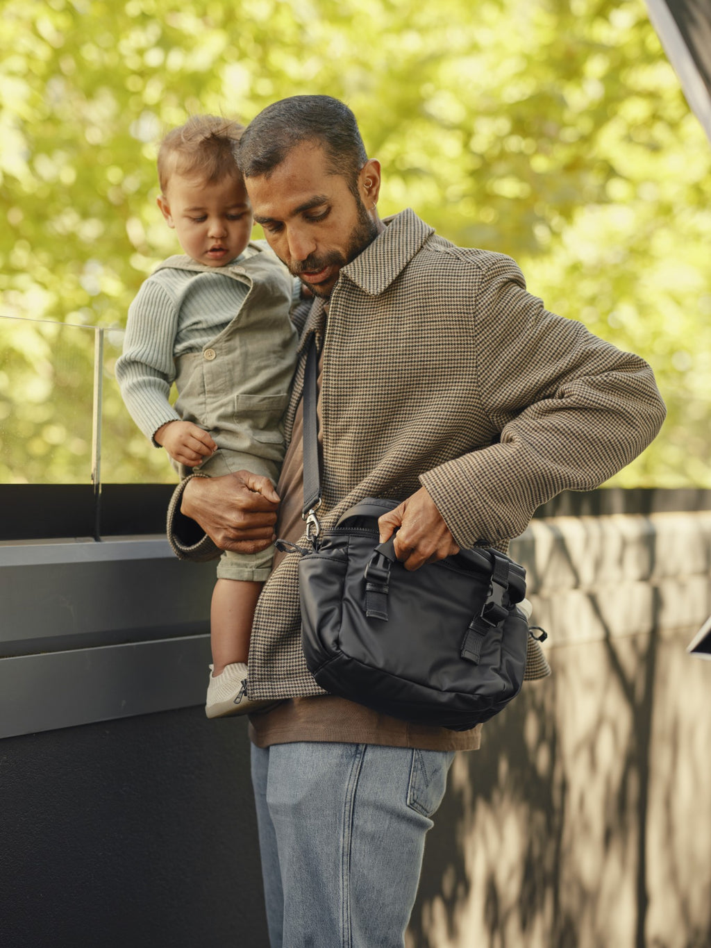 Traveller Pram Caddy - Black Weatherproof