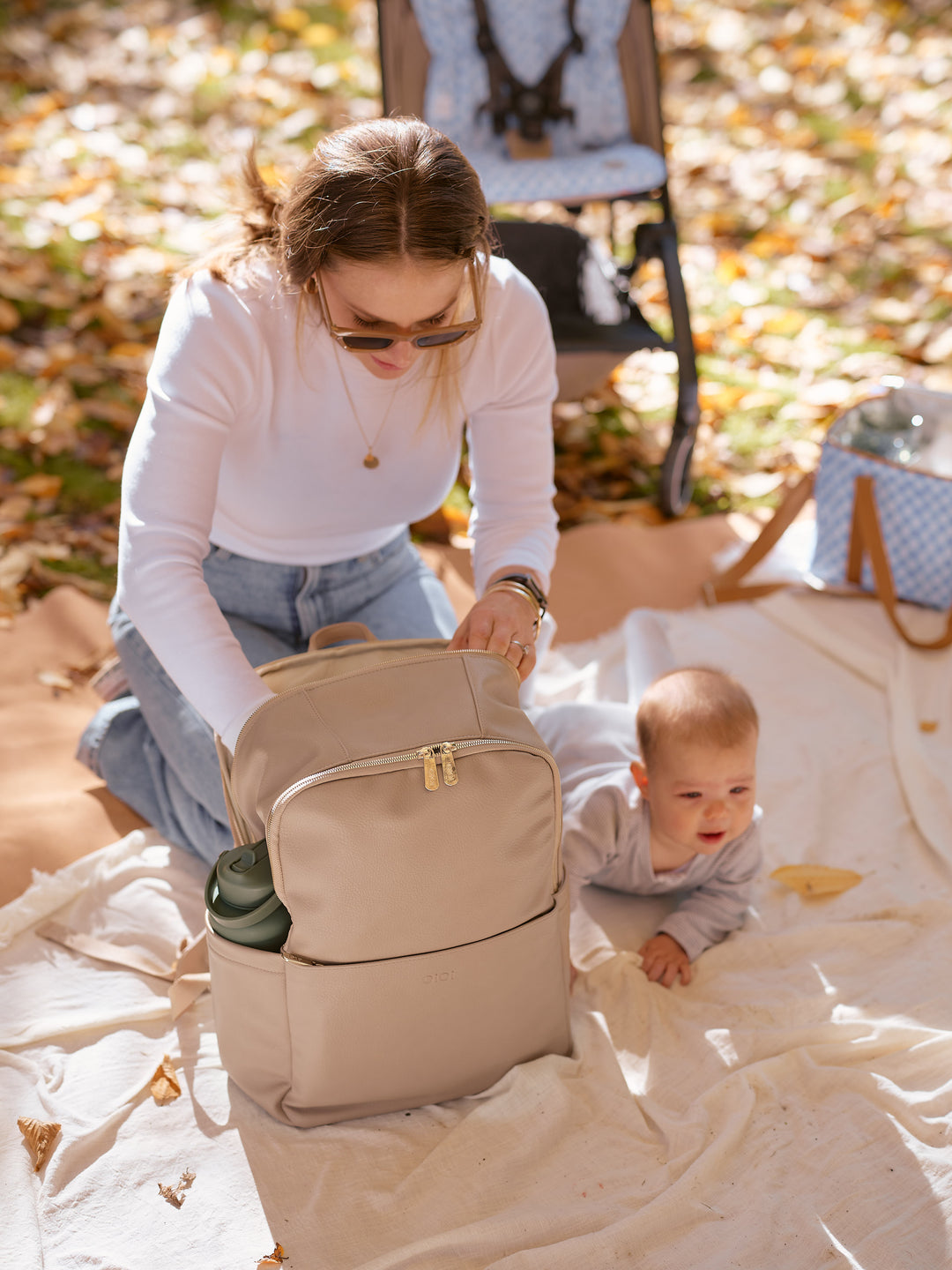 OiOi Nappy Backpack Multitasker - Oat