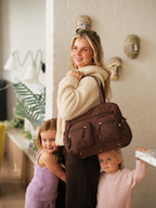 Carry All Nappy Bag - Puffy Chocolate Quilt
