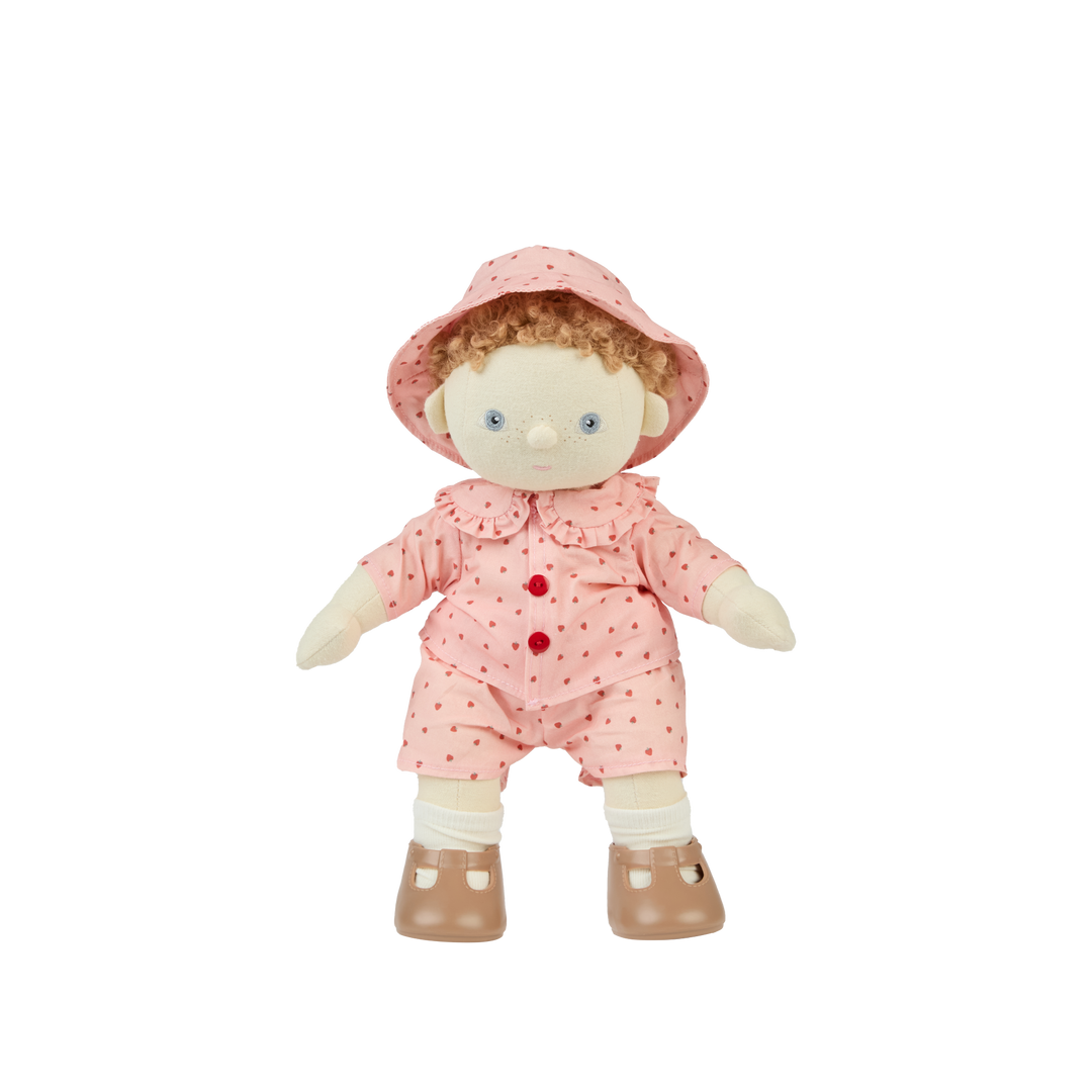 Olli Ella Dinkum Doll On the Go Outfit - Strawberry