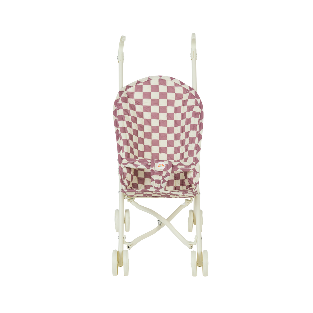 Olli Ella Sollie Stroller - Plum Check
