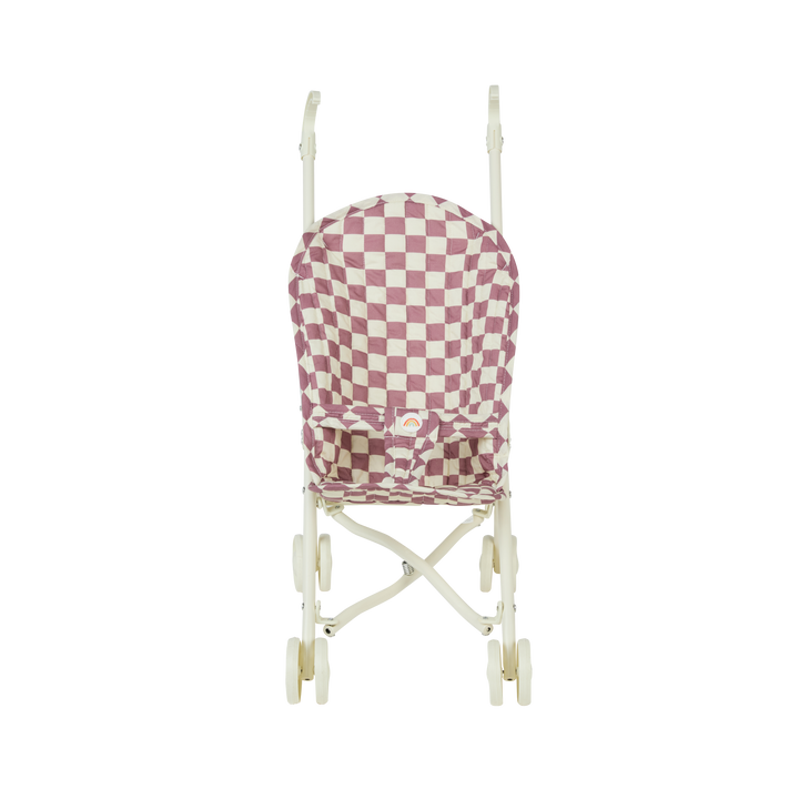 Olli Ella Sollie Stroller - Plum Check