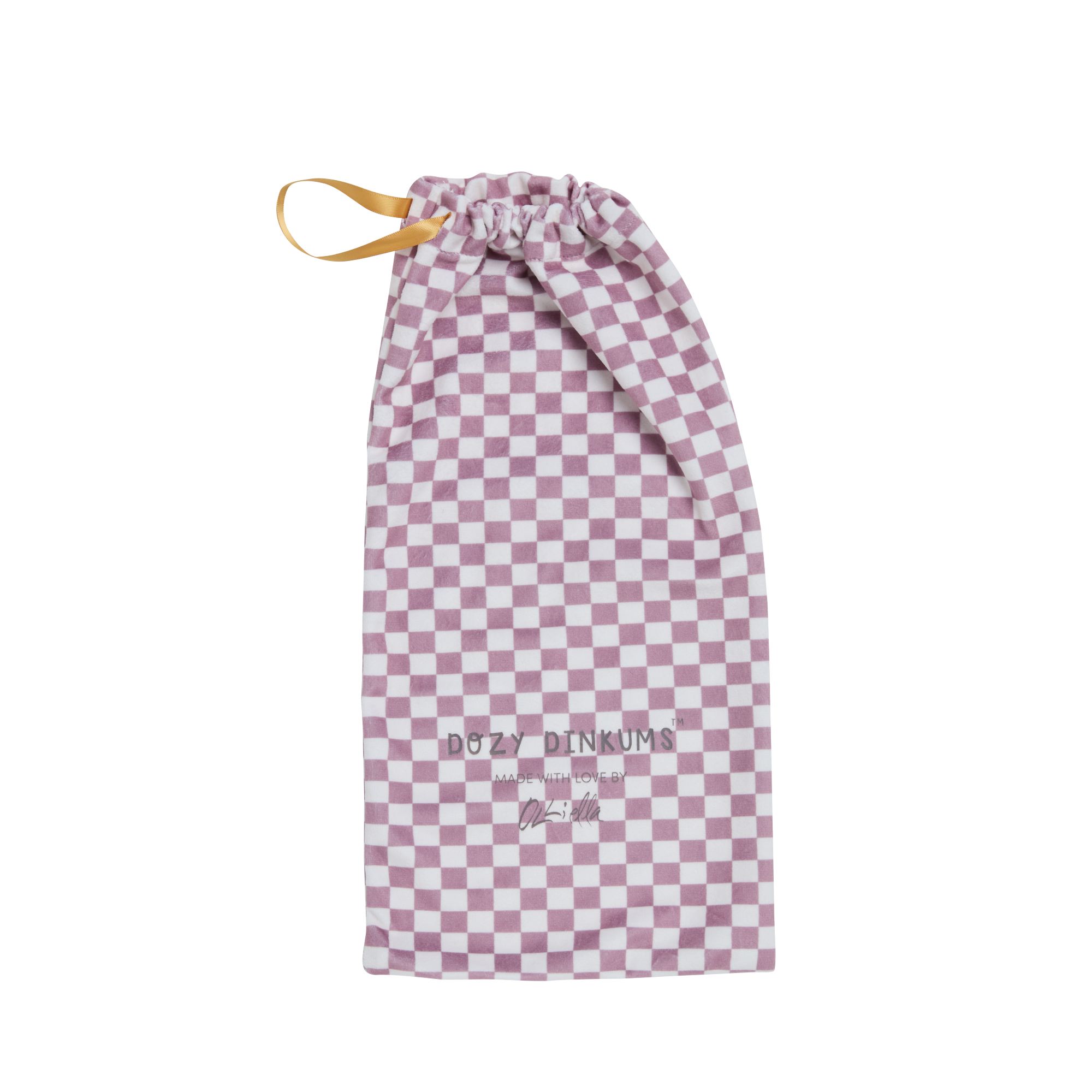 Olli Ella Dozy Dinkum Doll Twinkle - Plum Check