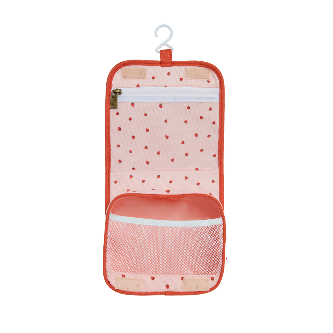 Olli Ella See-Ya Wash Bag - Strawberry