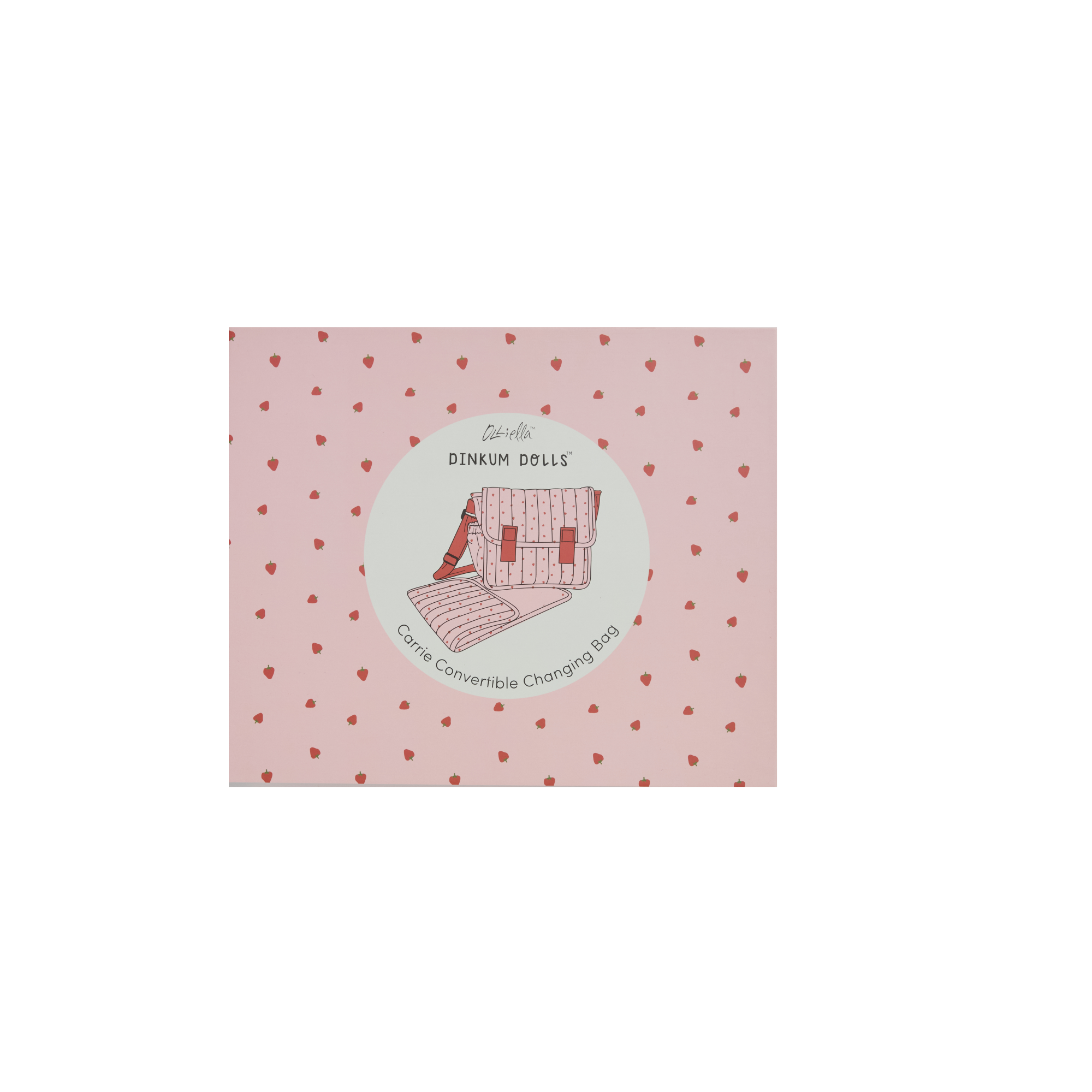 Carrie Convertible Changing Set - Strawberry