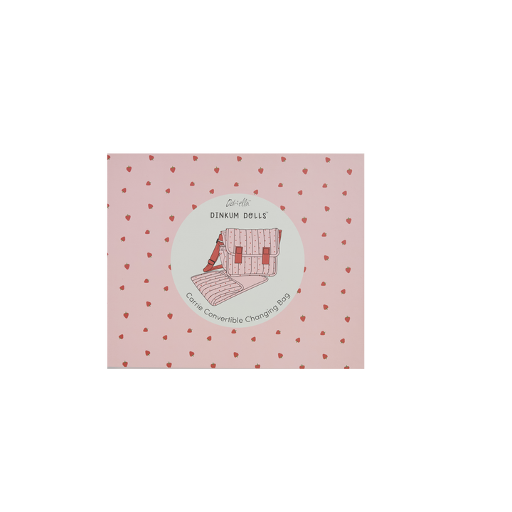 Olli Ella Carrie Convertible Changing Set - Strawberry