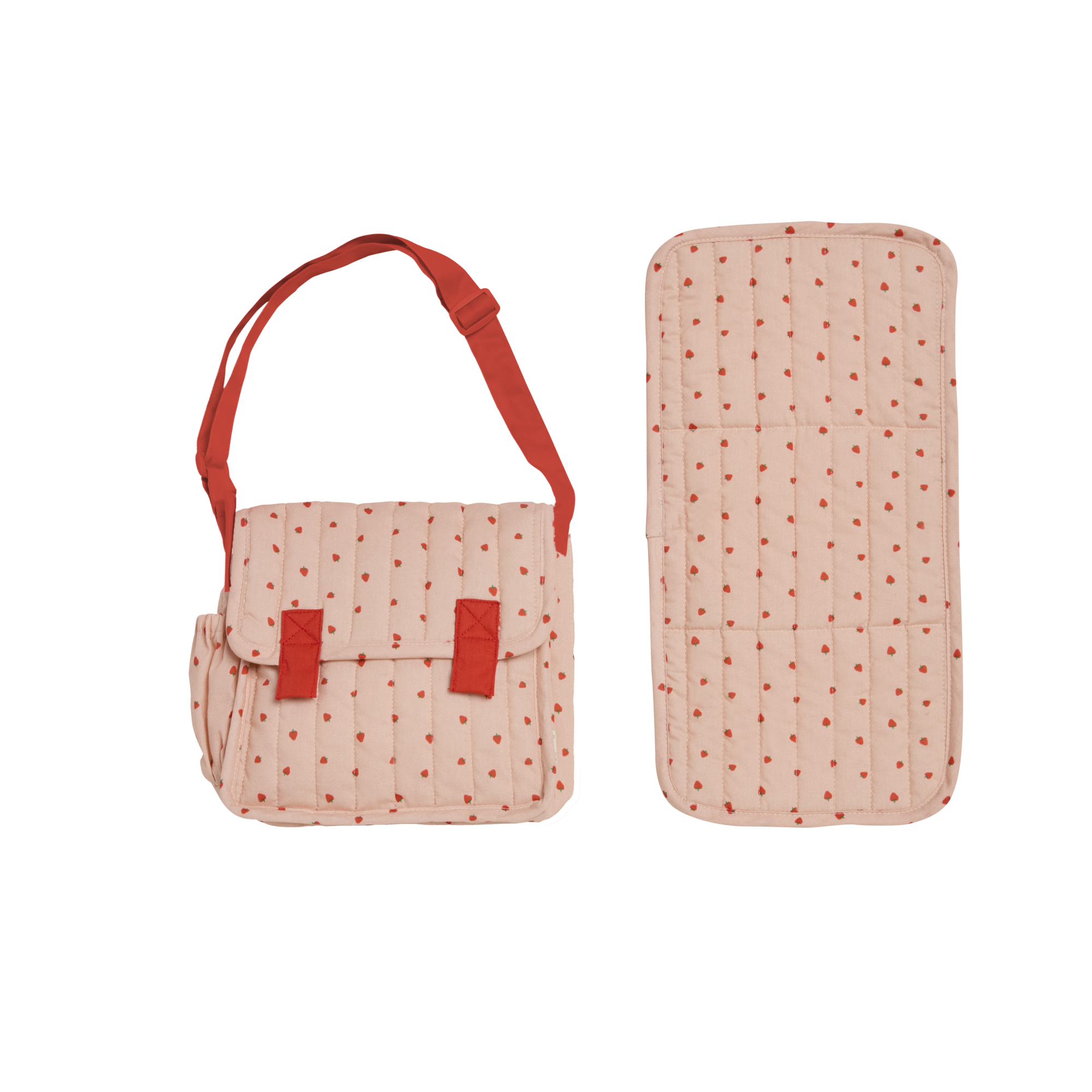 Carrie Convertible Changing Set - Strawberry