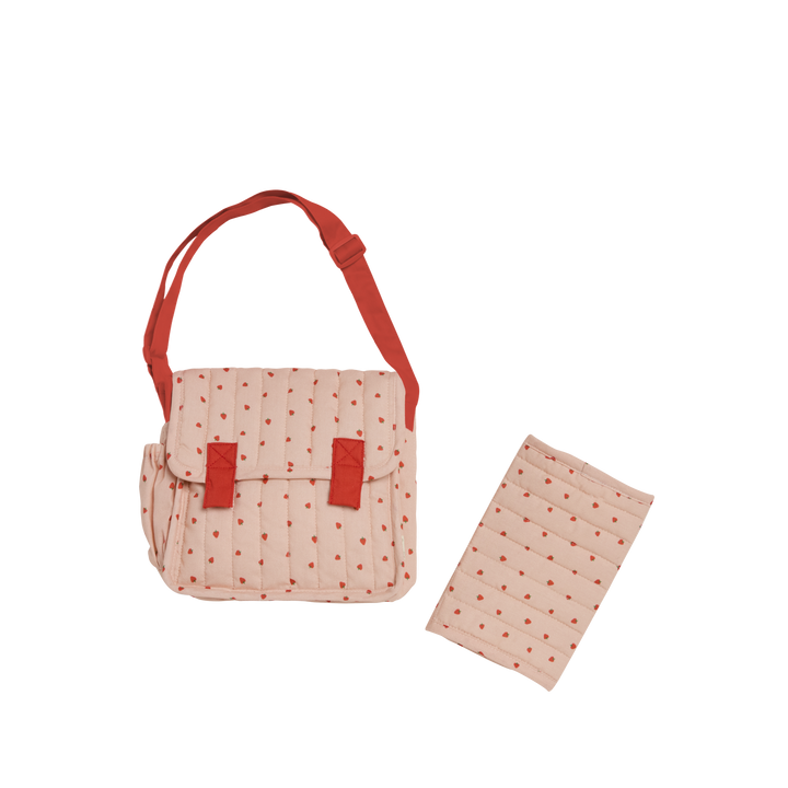 Olli Ella Carrie Convertible Changing Set - Strawberry