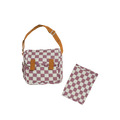 Carrie Convertible Changing Set - Plum Check