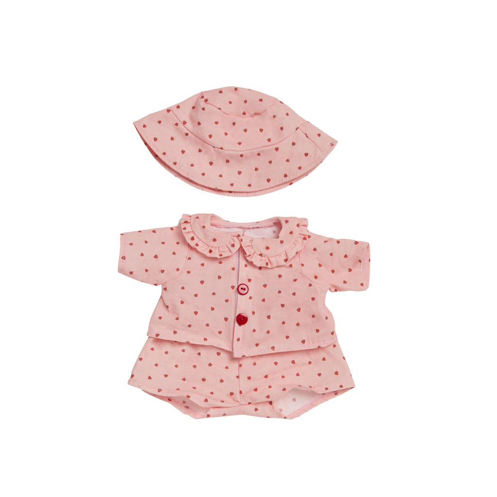 Dinkum Doll On the Go Outfit - Strawberry