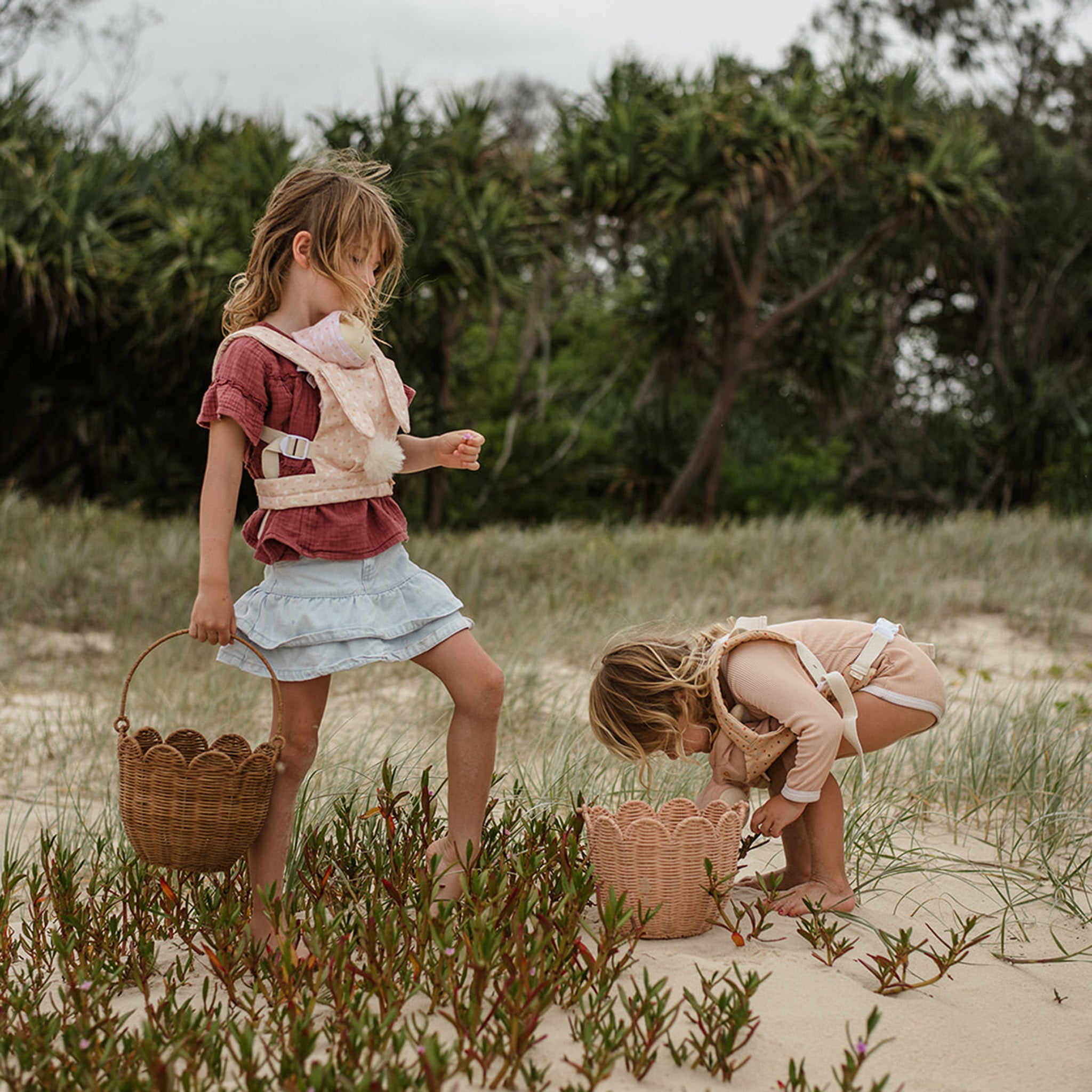 Olli Ella Dinkum Doll Cottontail Carrier - Lapin