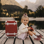 Holiday See-Ya Suitcase - Sweetheart Red
