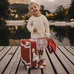 Holiday See-Ya Suitcase - Sweetheart Red