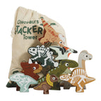 Jurassic Stacking Dinosaurs & Bag - 10 Piece