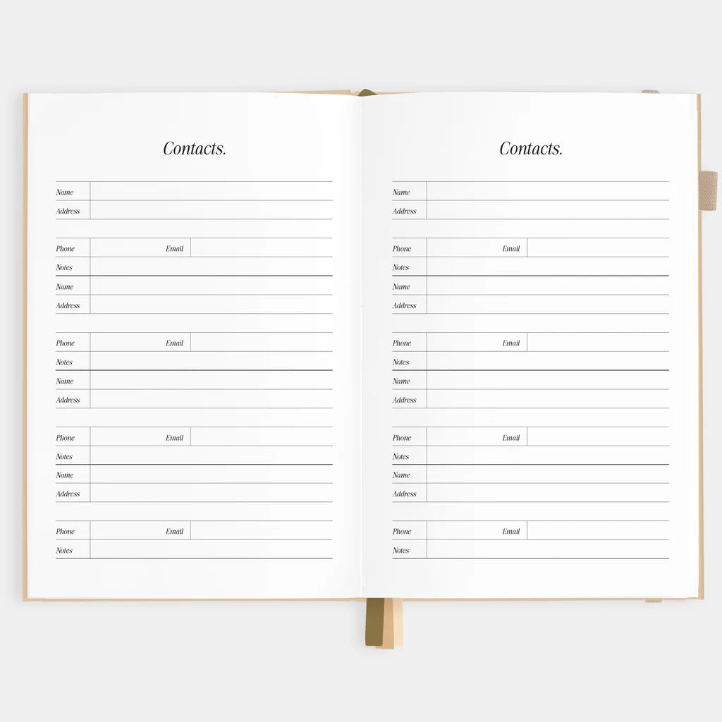 2026 A5 Horizontal Planner - Taupe