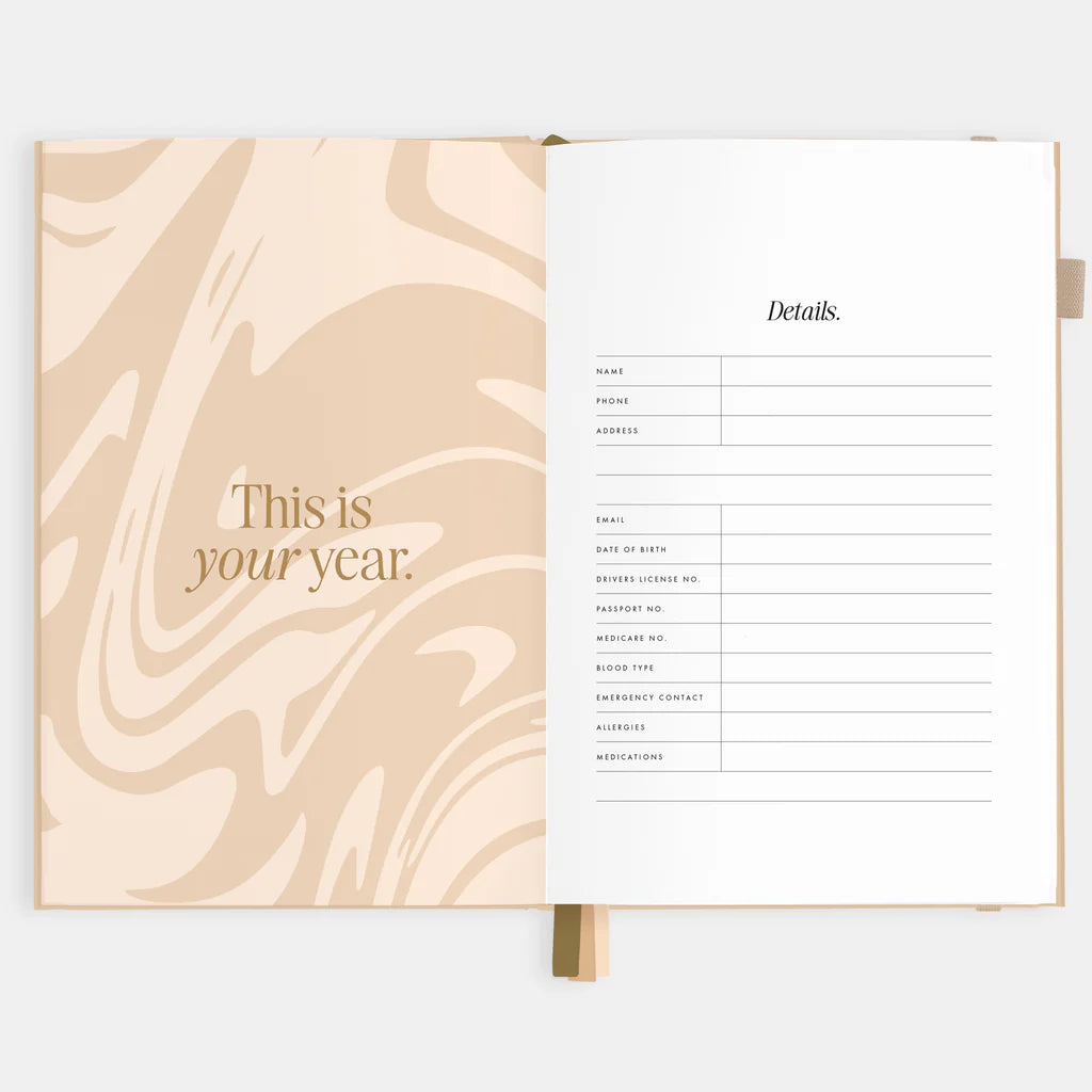 2026 A5 Horizontal Planner - Taupe