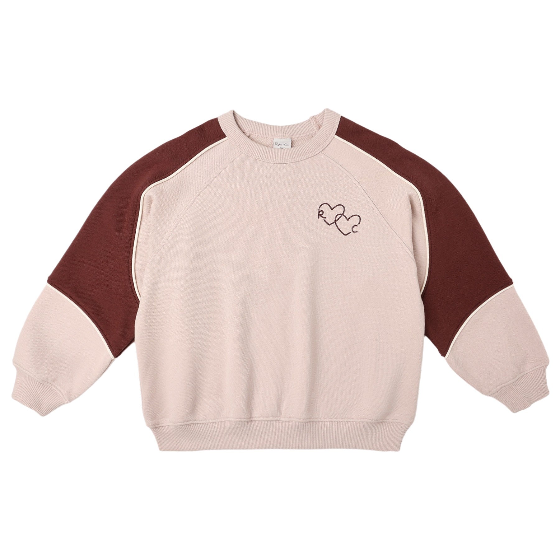 Rylee + Cru Paneled Sweatshirt - Blush