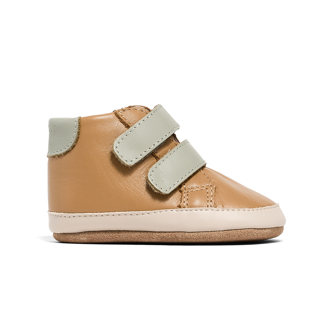 Pretty Brave Baby Hi-Top Tan/Sage