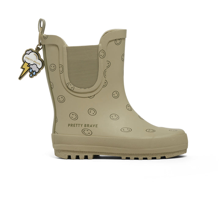 Pretty Brave Puddle Boot - Sage Smiley