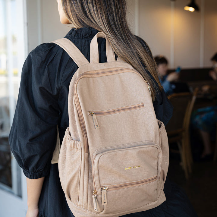 Pretty Brave Chloe Backpack - Natural Pebble