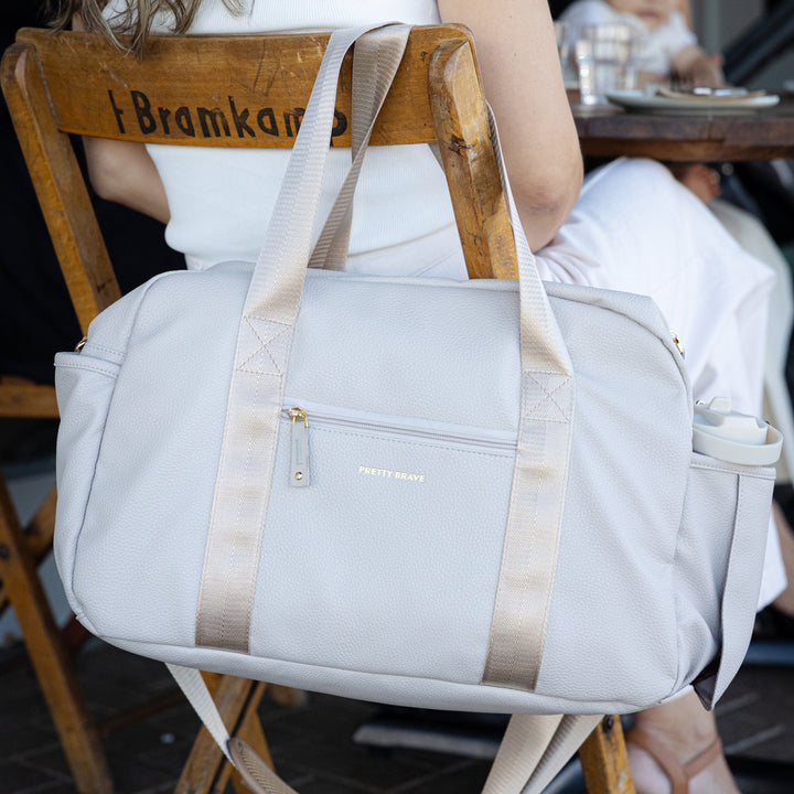 Pretty Brave Stella Baby Bag - Stone Pebble