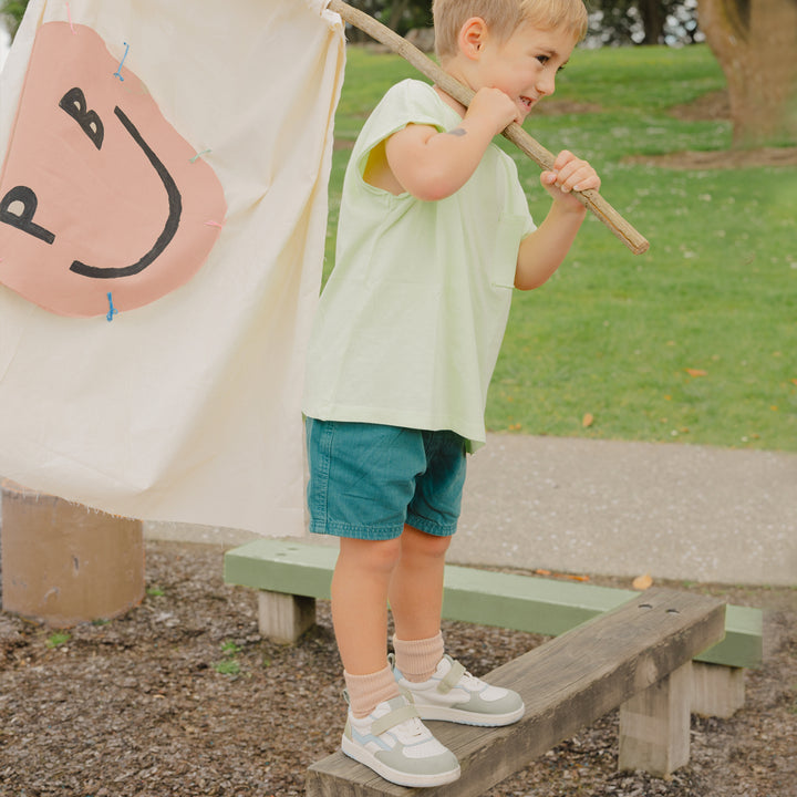Pretty Brave Playground Trainer - Sage Combo