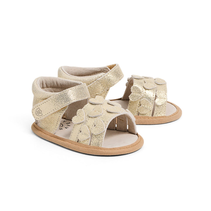 Pretty Brave Hearts Sandal Gold Sparkle