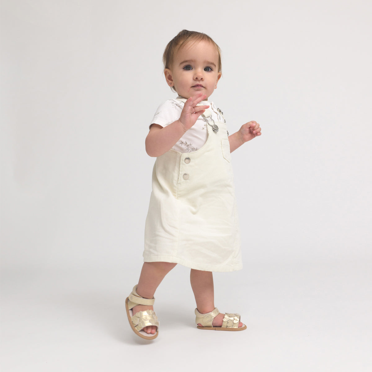 Pretty Brave Hearts Sandal Gold Sparkle