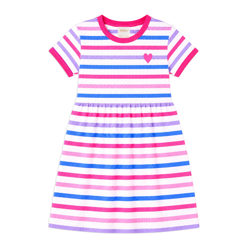 Pretty Stripe Rib Dress