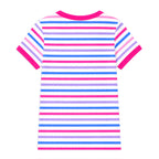 Pretty Pink Stripe Rib Tee
