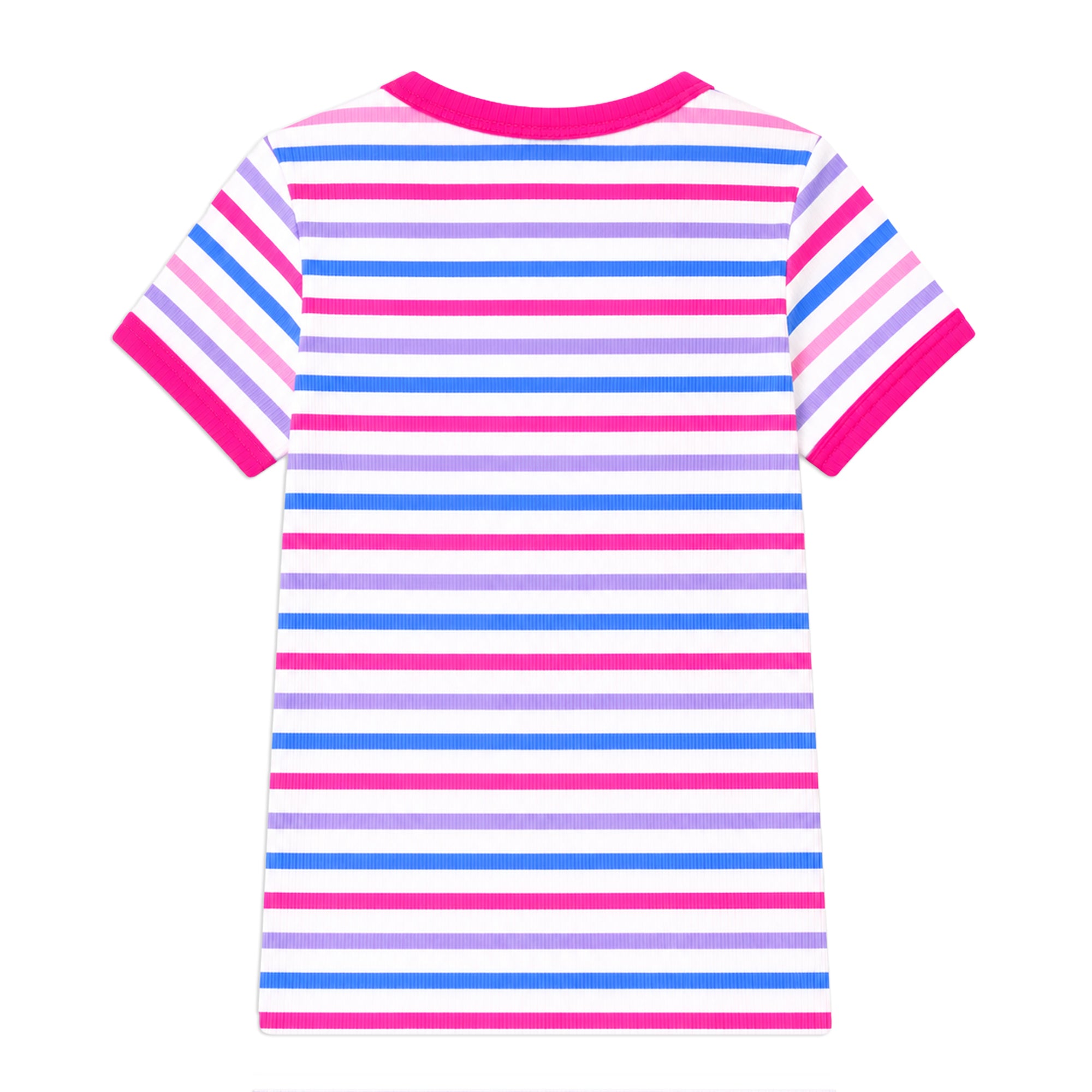 Pretty Pink Stripe Rib Tee