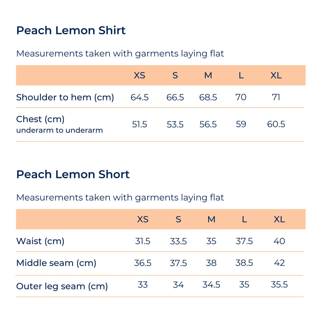 Peach Lemon Set