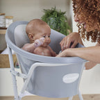 Baby Bath with Plug - Pebble Grey