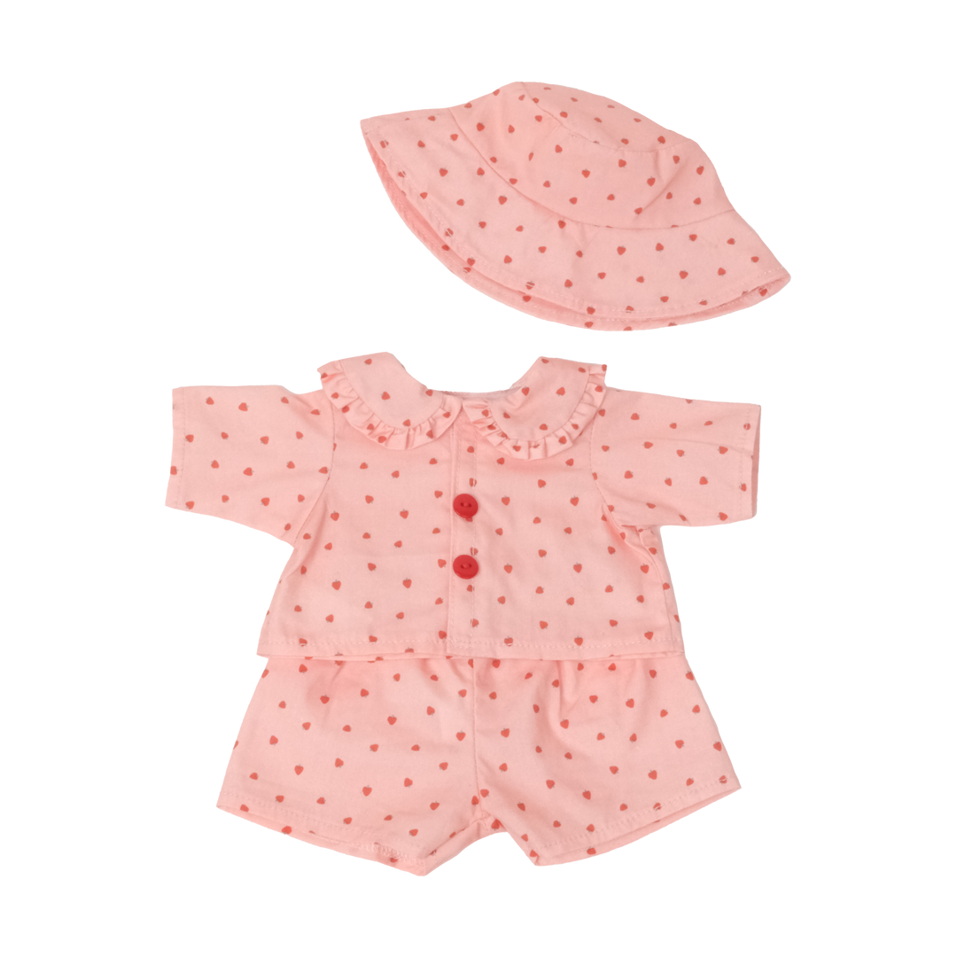 Olli Ella Dinkum Doll On the Go Outfit - Strawberry