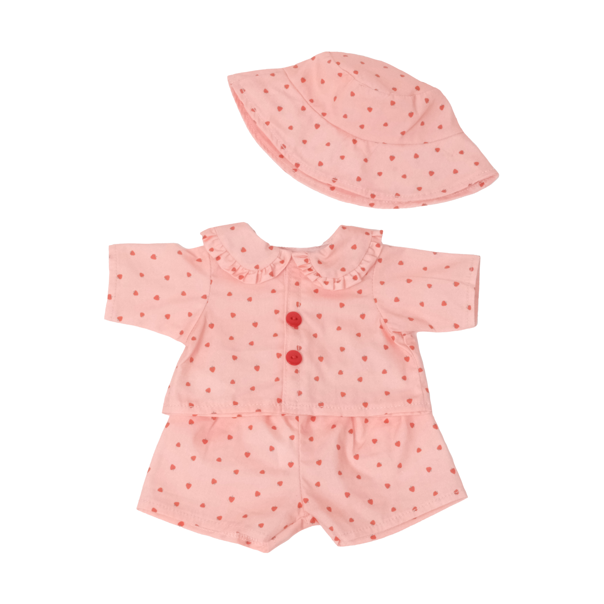 Dinkum Doll On the Go Outfit - Strawberry