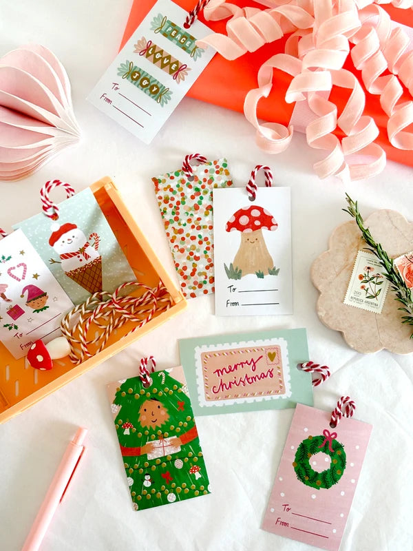 Festive Gift Tag Set of 8