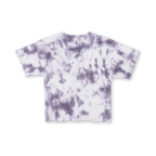 Organic Knitted Tie Dye Rib Tee - Grape
