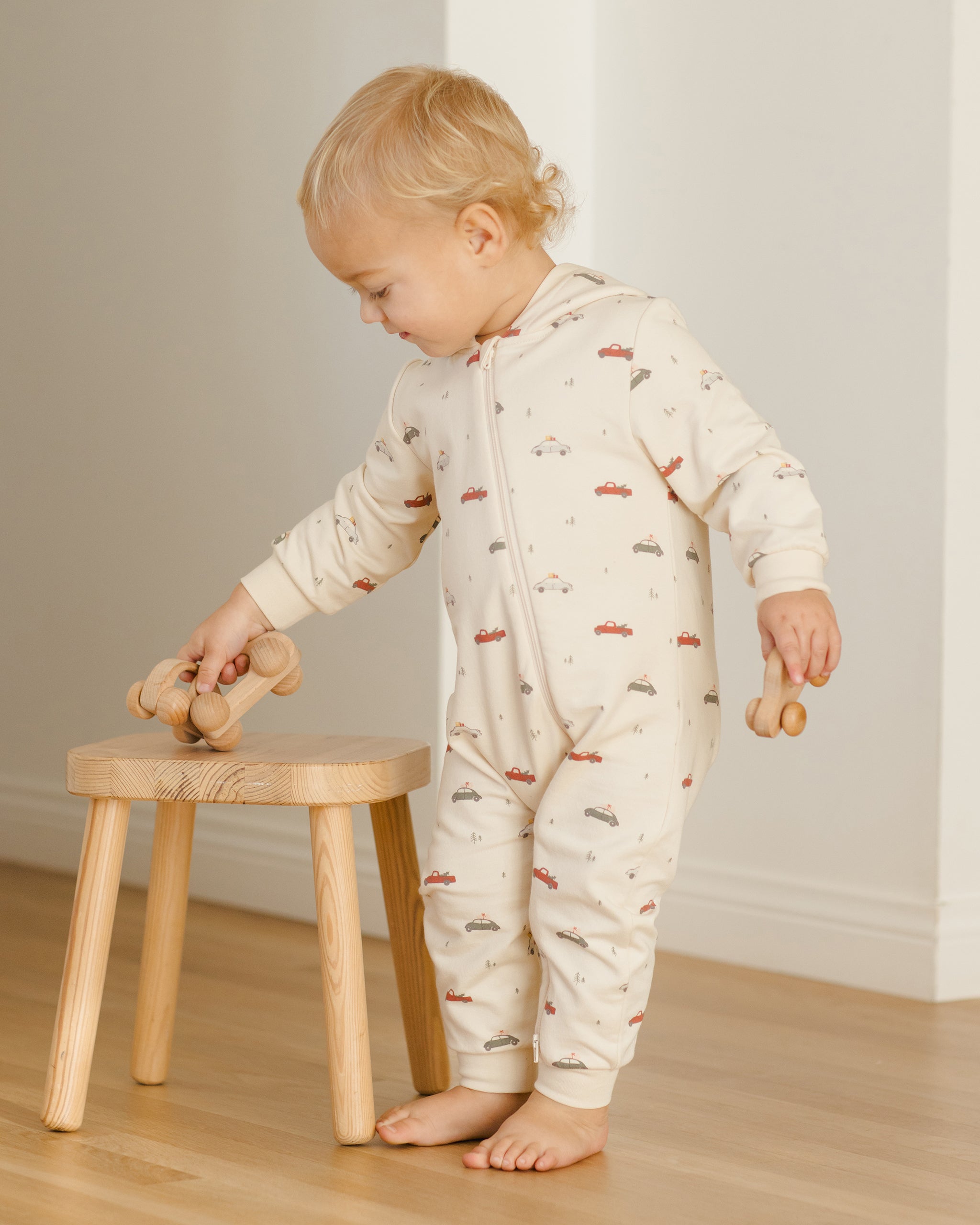 Hooded Jumpsuit - Cars