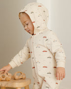 Hooded Jumpsuit - Cars